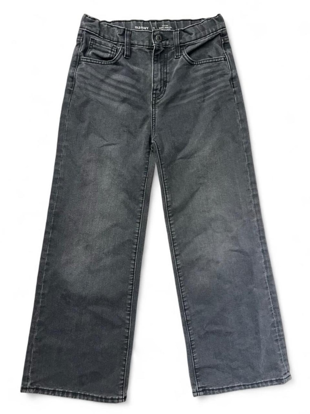 Old Navy High-Rise Baggy Wide Leg Black Jeans